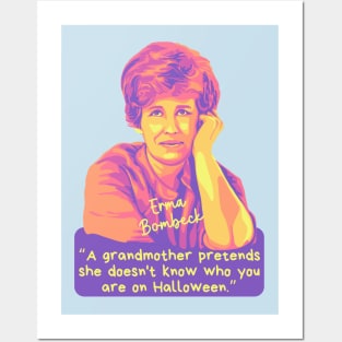 Erma Bombeck Portrait and Quote Posters and Art